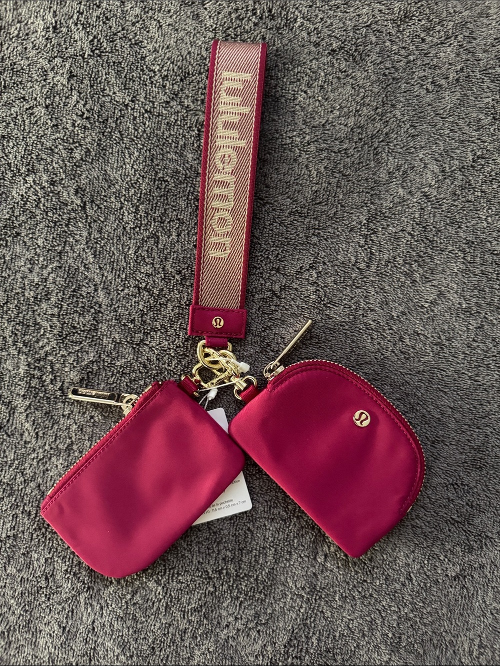 Lululemon Dual Pouch Wristlet Berry Rumble